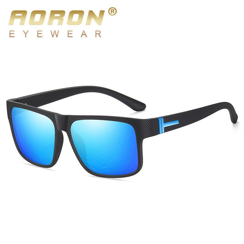 aoron Fashion Polarized Sunglasses Men Classic Sport Fishing Driving Sunglasses Colorful UV400 Anti Glare Eyewear for Man Male