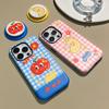 Apple 17/16Promax Cartoon Cute Phone Case iPhone13 Matte 14/15 Magnetic Bracket Protective Case