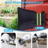 Outdoor Faucet Cover For Winter Pro 7.1''W .8''H Socks Pipe Insulation Reusable Spigot Backflow Cover, Black