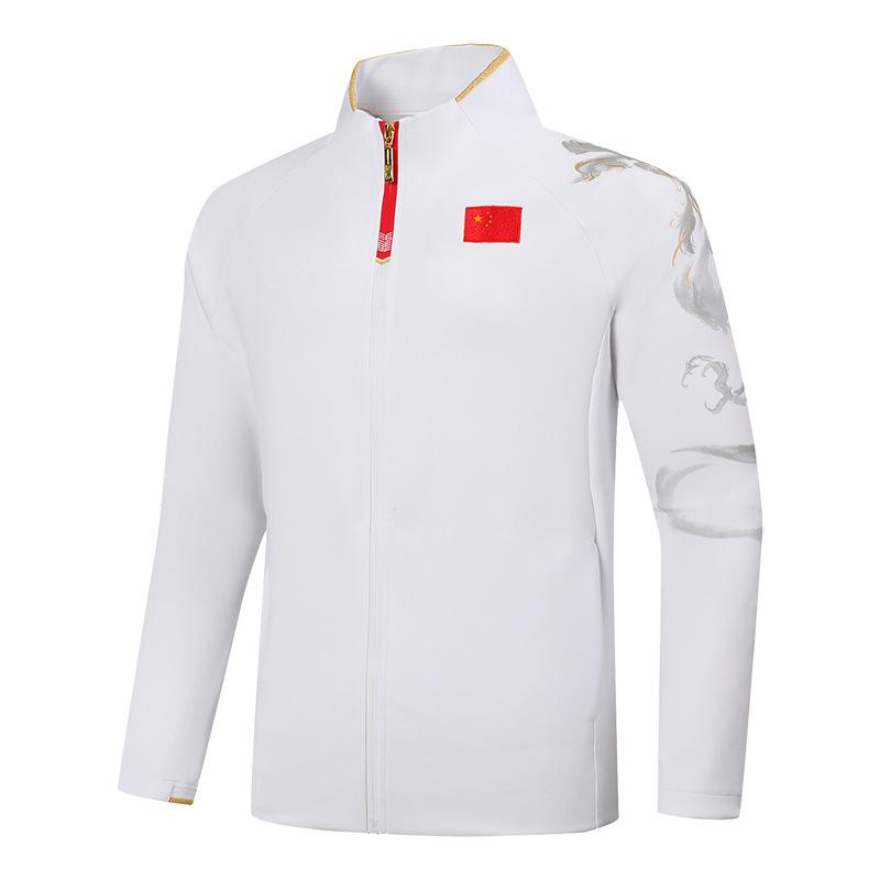 New Autumn Chinese Team Tracksuit with Printed Casual Sportswear