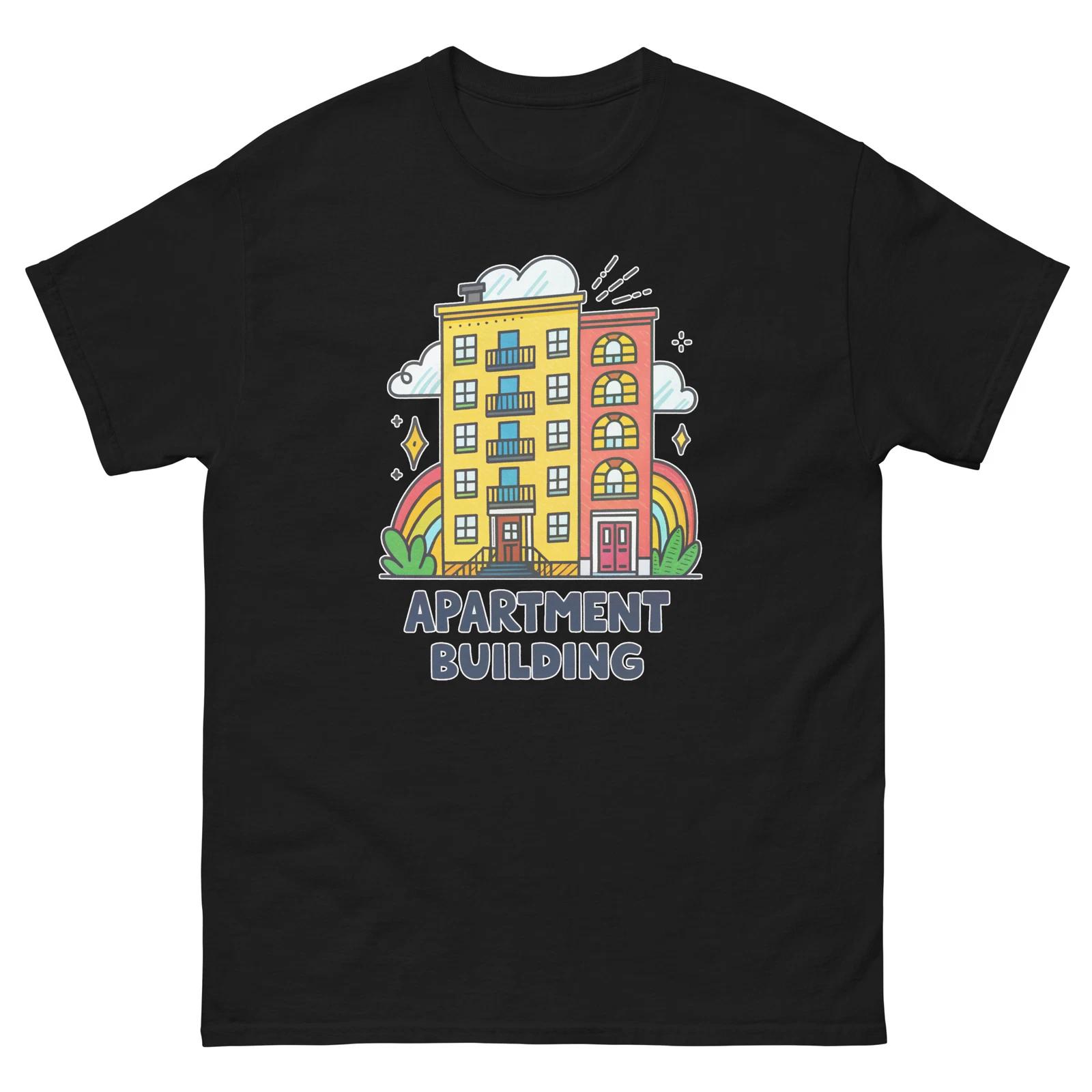 Apartment Building Object Place Item Urban T-Shirt 3XL
