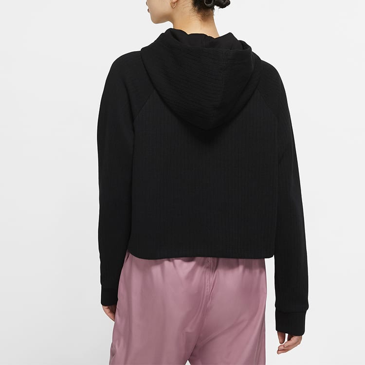 Nike Sweatshirts Women's Black Hooded Moderate Regular CJ2664-010