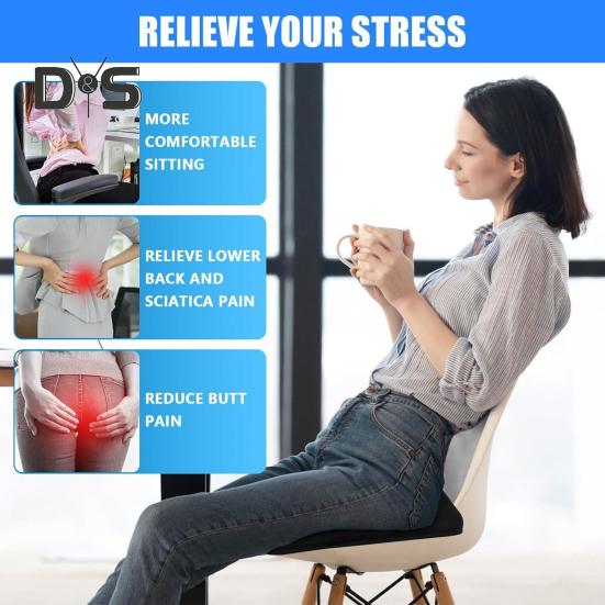 TPE Gel Portable Seat Cushion Sedentary Pain Relief Breathable Washable Outdoor Camping Garden Bench Travel Airplane Seat Foldable Pad Mat