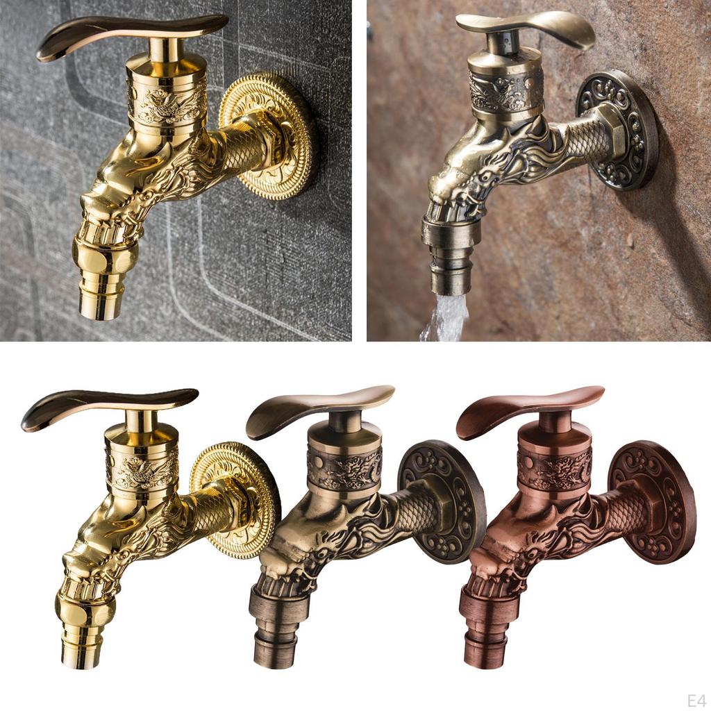 Laundry Bathroom Wall Mount Washing Machine Faucet Outdoor Garden Bibcock Tap Balcony Washer