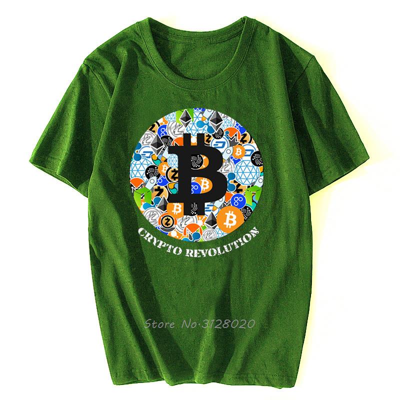 Bitcoin Shirt Cryptocurrency Crypto Miner Bitcoin BTC Crypto Design TShirt Men Bitcoin Coin T Shirt Cotton Tees Streetwear