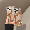 Yellow line mirror iPhone17promax mobile phone case 14/15 electroplating buttons 16 Apple 13 all-inclusive x