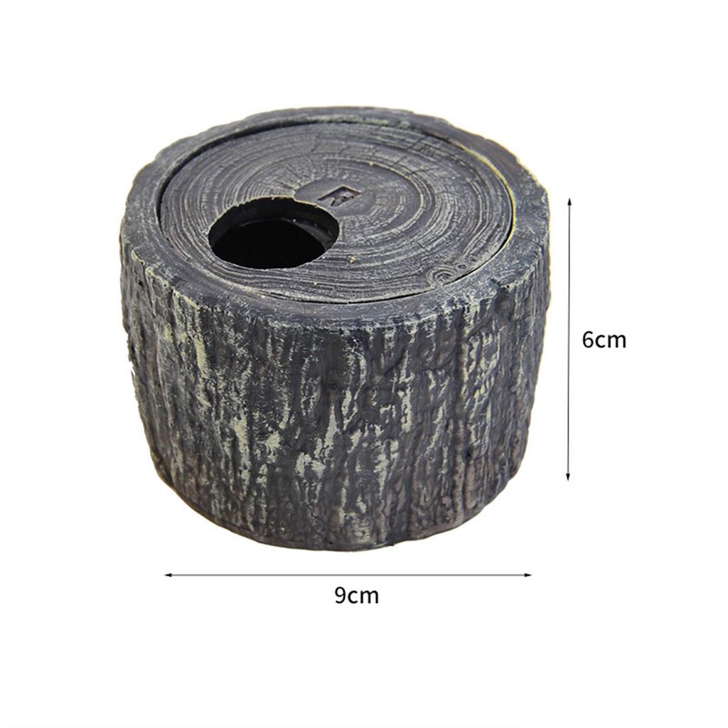 Stabile Reptilienhöhle Harz-Höhle Lebensechter Baumstamm Versteck Versteck Lebensraum Zubehör Langlebig Dekorativ für Gecko-Terrarium