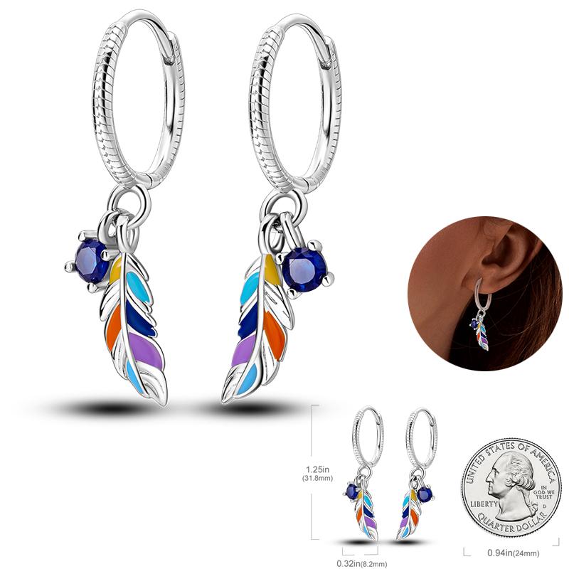 Boucles d'oreilles Attrape-rêves Filet Œil du Diable Souhaits Magnifiques en Argent Sterling 925 Neutre Adaptées aux Fêtes de Fiançailles Bijoux Exquis