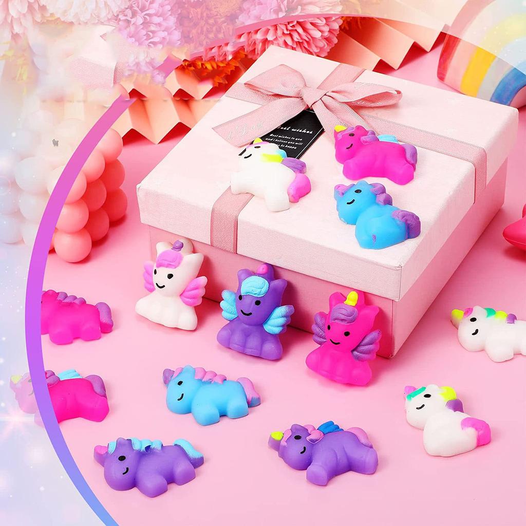 10/20/30/50PCS Unicorn Squishies Mochi Squishy Toys For Kids Antistress Ball Squeeze Party Favors Stress Relief Toys Kawaii Gift