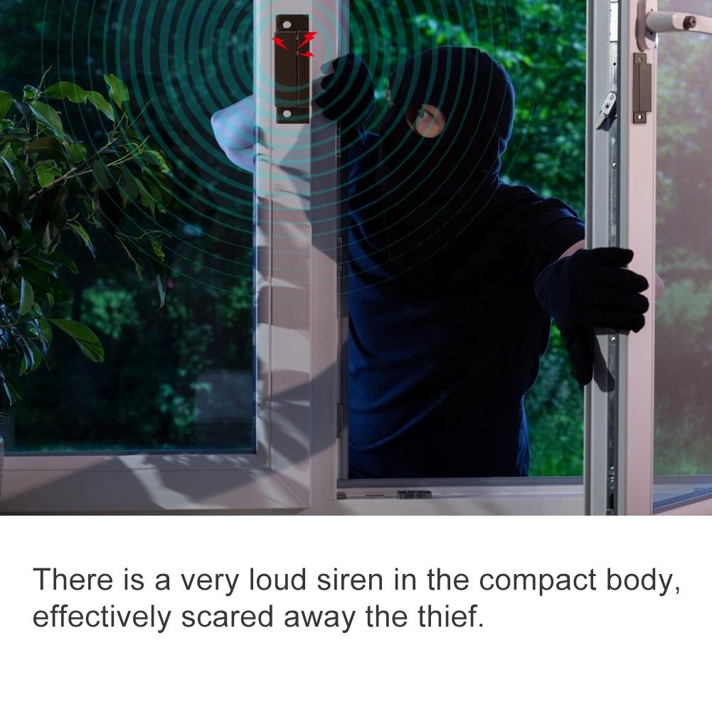 Door Window Magnetic Contact Alarm Burglar Security Safety System for Shop Garage Supermarket