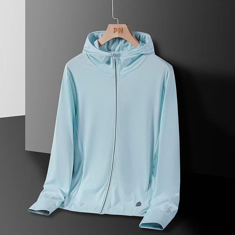 Unisex Ice Silk UV-Protection Summer Jacket - Lightweight, Cooling Sunblock Windbreaker