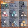 3PCS/SET Fantasy Adventure Anime Elf Cat Enamel Pin Cute Rainbow Flying Corgi Capybara Knight Frog Van Gogh Art Butterfly Brooch