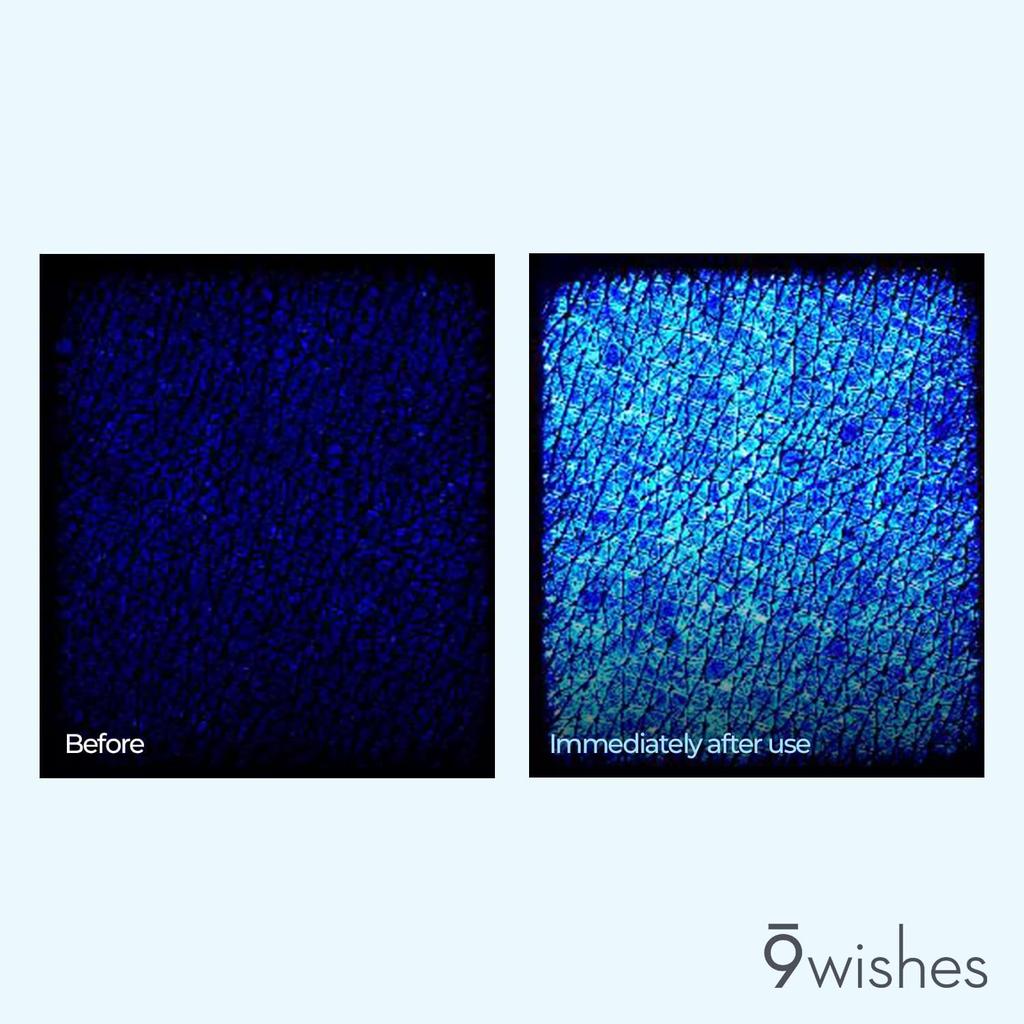 9WISHES Hydra Ampullen Tuchmaske 25ml*5 Stück