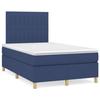 3142487 vidaXL Divan Bed with Mattress Blue 120x200 Cm Fabric