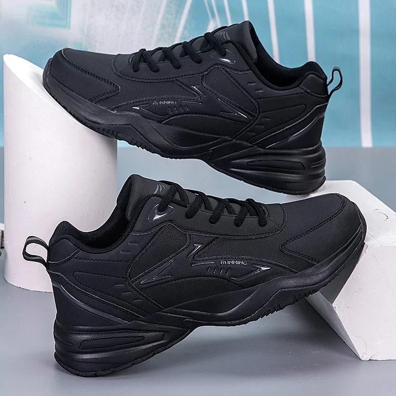 Thick Sole Versatile Clunky Sneaker for Men 2024 New Trend Mesh Lace Up Breathable Casual Sports Shoes