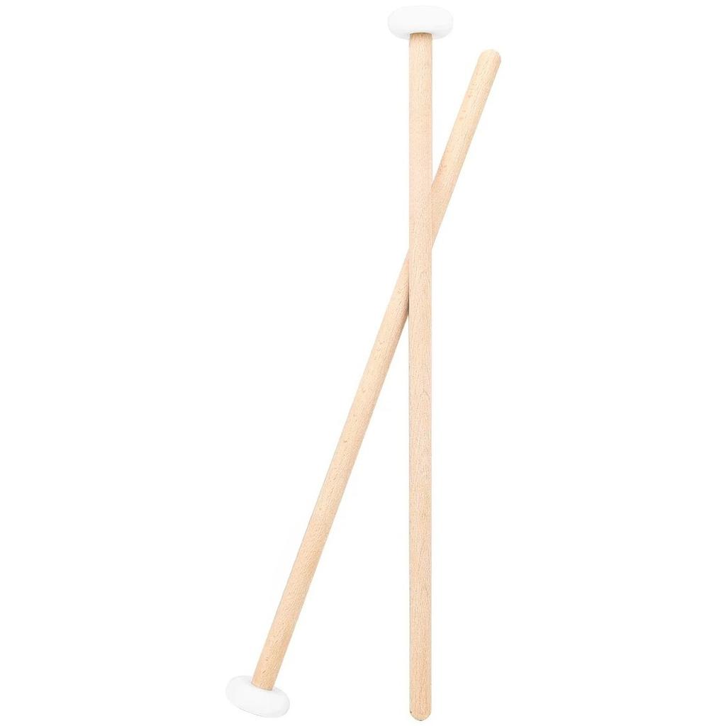 Nylon Drumsticks Timpani Mallets 1 Pair Nylon Head Wood Handle Drum Sticks Percussion Instrument Parts Accessaries