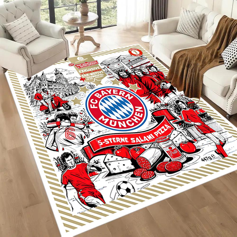 Fc Bayern München Square Rugs Are a Great Choice for Living Rooms, Bedrooms, Home Décor, and As Gifts.