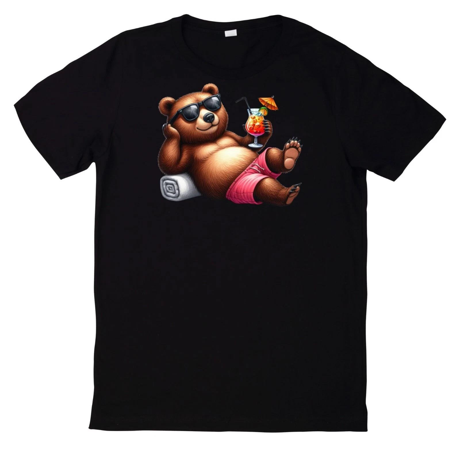 T-Shirt Niedliches Sommercocktail und Tier XL