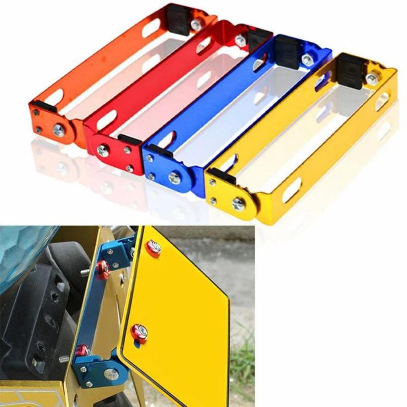 Universal Adjustable Motorcycle License Number Plate Bracket Rear Turn Signal Lamp Holder Cnc Aluminum Fender Eliminator Kits