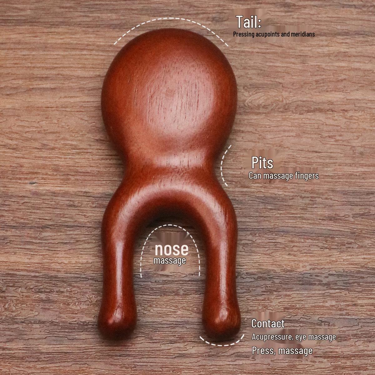 Little Frog Sandalwood Meridian Massage & Nose Scraper Comb for Girls