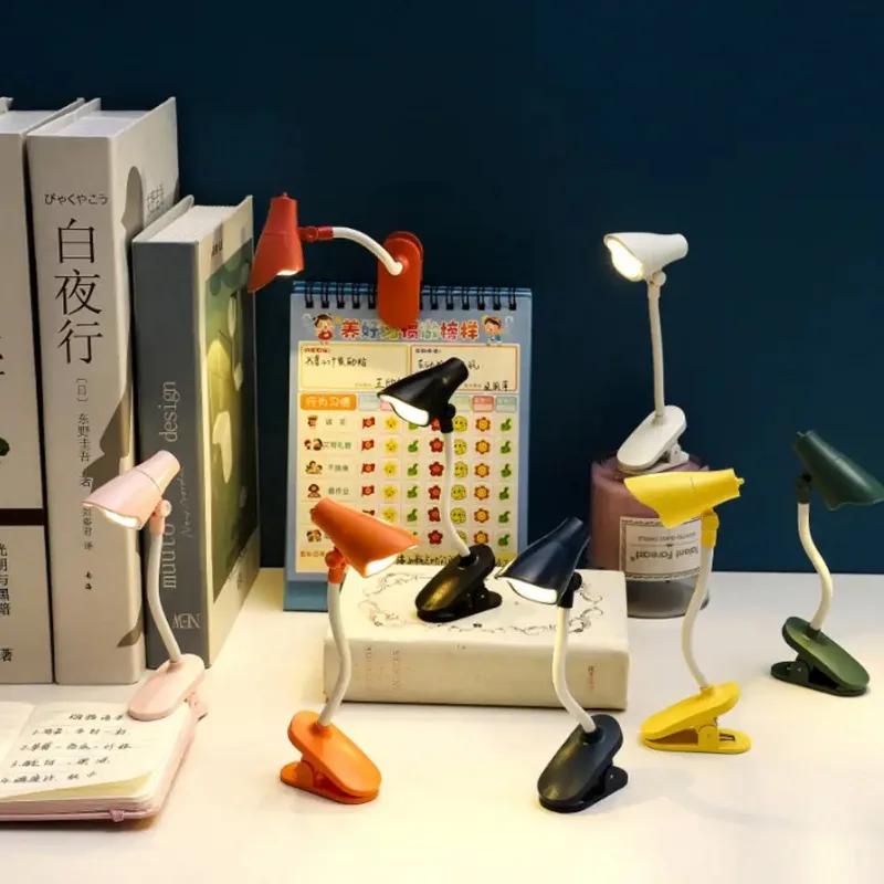 Mini Book Light Foldable LED Table Desk Book Reading Lamp for Home Room Computer Notebook Laptop Night Lights Eye Protections