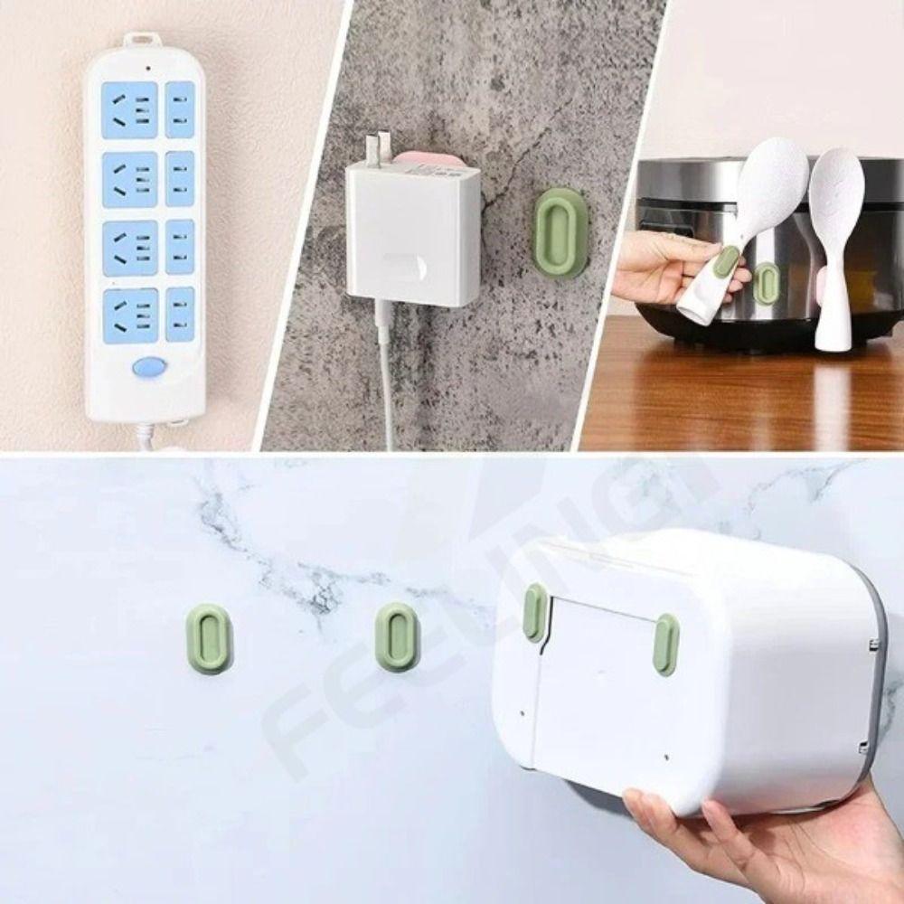 Wall-mounted Magnetic Control Holder Traceless Magnetic Sticker Hook Remote Control Organizers
