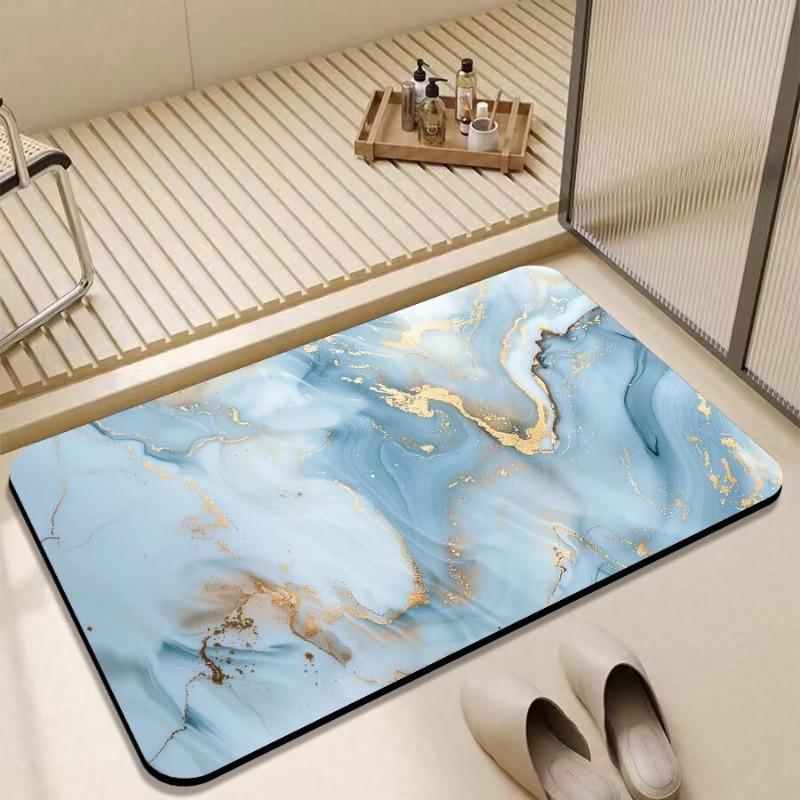 Soft diatom mud absorbent mat bathroom floor mat toilet door non-slip quick-drying foot mat toilet household carpet