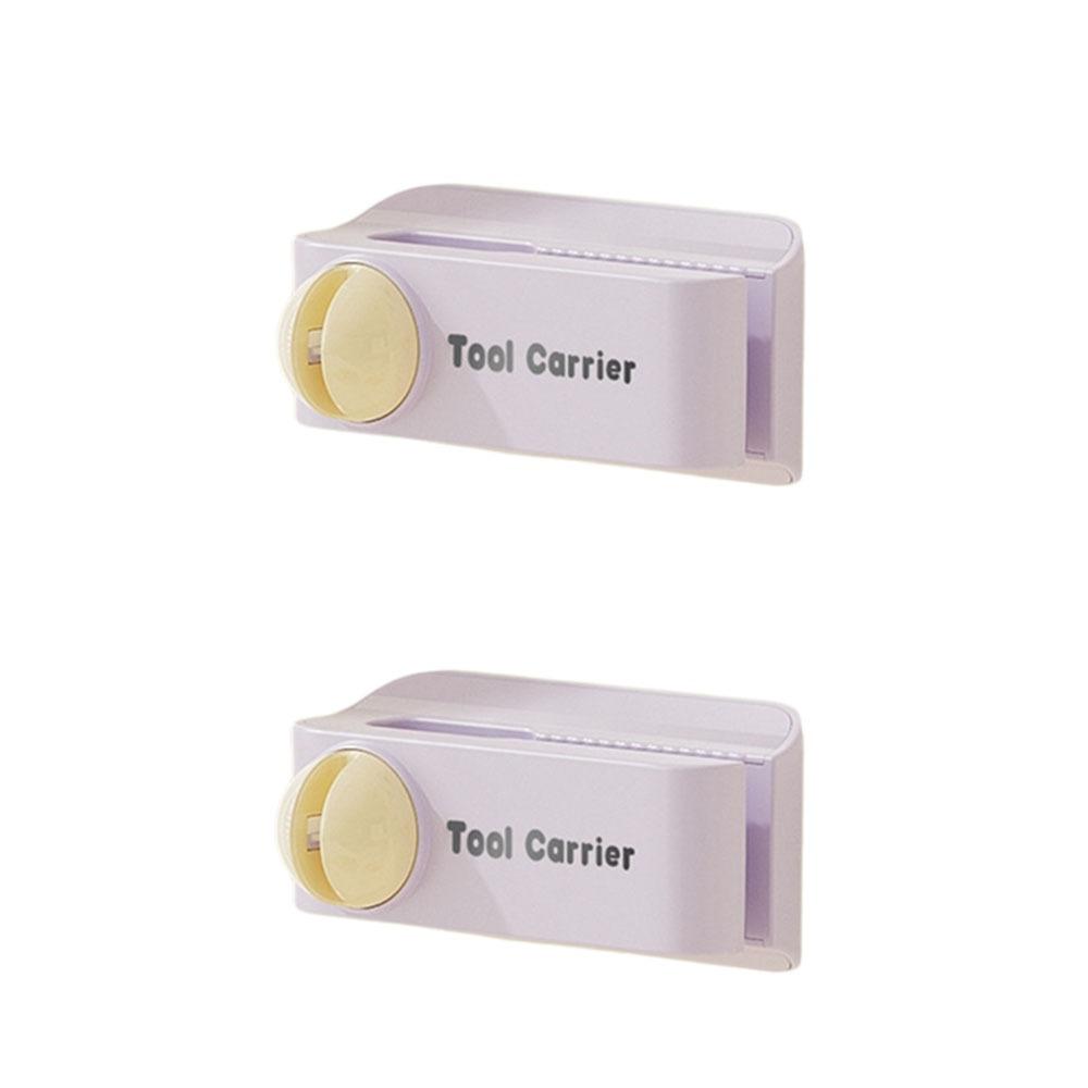 

2Pcs Dopamine Cutter Drying Rack Plastic Utensil Rack Durable Cutter Holder For Home фиолетовый