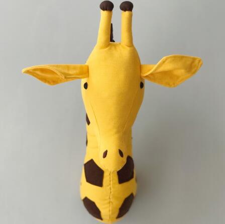 Nordic Lovely Animal Head Wall Decor Cartoon Hanging Ornament For Bedroom Wall