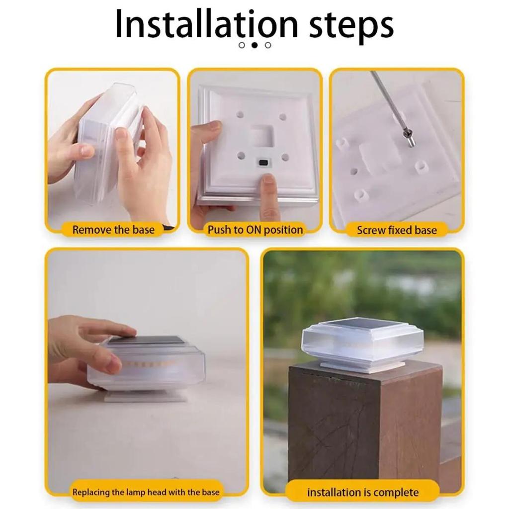 Led Solar Post Light Warm Pillar Lamp Lamps Floor Lawn Modern Rechargeable Landscape Street Panel For Outdoors Decoration Lights