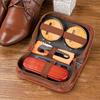 Love Orange 7-Piece Horsehair Brush Shoe Polish & Leather Care Set - Black & Colorless Cleaner with Maintenance Tools