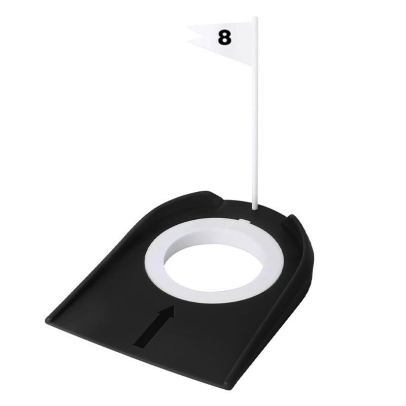 9Pcs Golf Putting Mat Indoor Practice Putting Cup Hole Practice Aids Golf Putting Mat Golf Practice Putting Cup & Flags