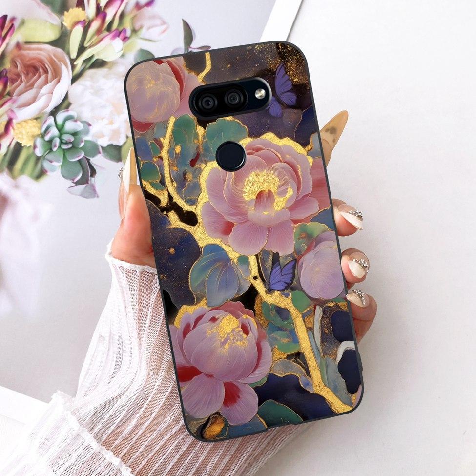 Hülle Für LG K40S 2019 Cover Ästhetisch Niedliche Katze Mode Lustig Bemalt Silikon Handyhülle LMX430HM