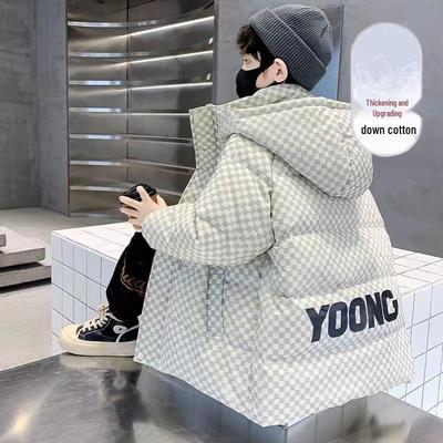 Jungen 2025 Dicke Winter-Daunenjacke - Modische Baumwollgepolsterte Jacke für Ältere Kinder