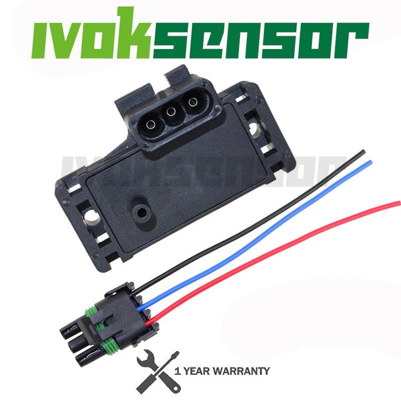 

2Bar (2 Bar) MAP Sensor Turbo Boost For Opel Renault VOLVO With Plug Connector Pigtail 12247571 16009886 16040609 16006836