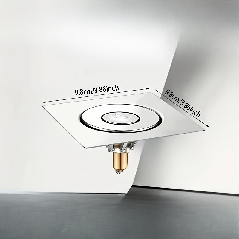 Stainless Steel Floor Drain Anti-odor Sealing Cover Press-type Foot-stepping Bouncing Core Sewer Anti-odor Universal Floor Drain