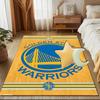 Golden State Warriors Logo Rug Game Carpet, Floor Mat for Bedroom Living Room Entryway Rug, Home Decor Idea Gift for Christmas birthday
