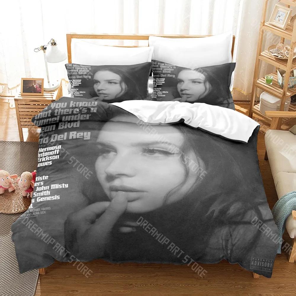 3D-Druck Lana Del Rey Bettwäsche-Set Einzelbett Twin Full Queen King Size Bettwäsche-Set für Erwachsene Kinder Schlafzimmer Bettbezug-Sets