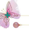 Sparkling Butterfly Drop Earrings Pendant Alloy Jewelry For