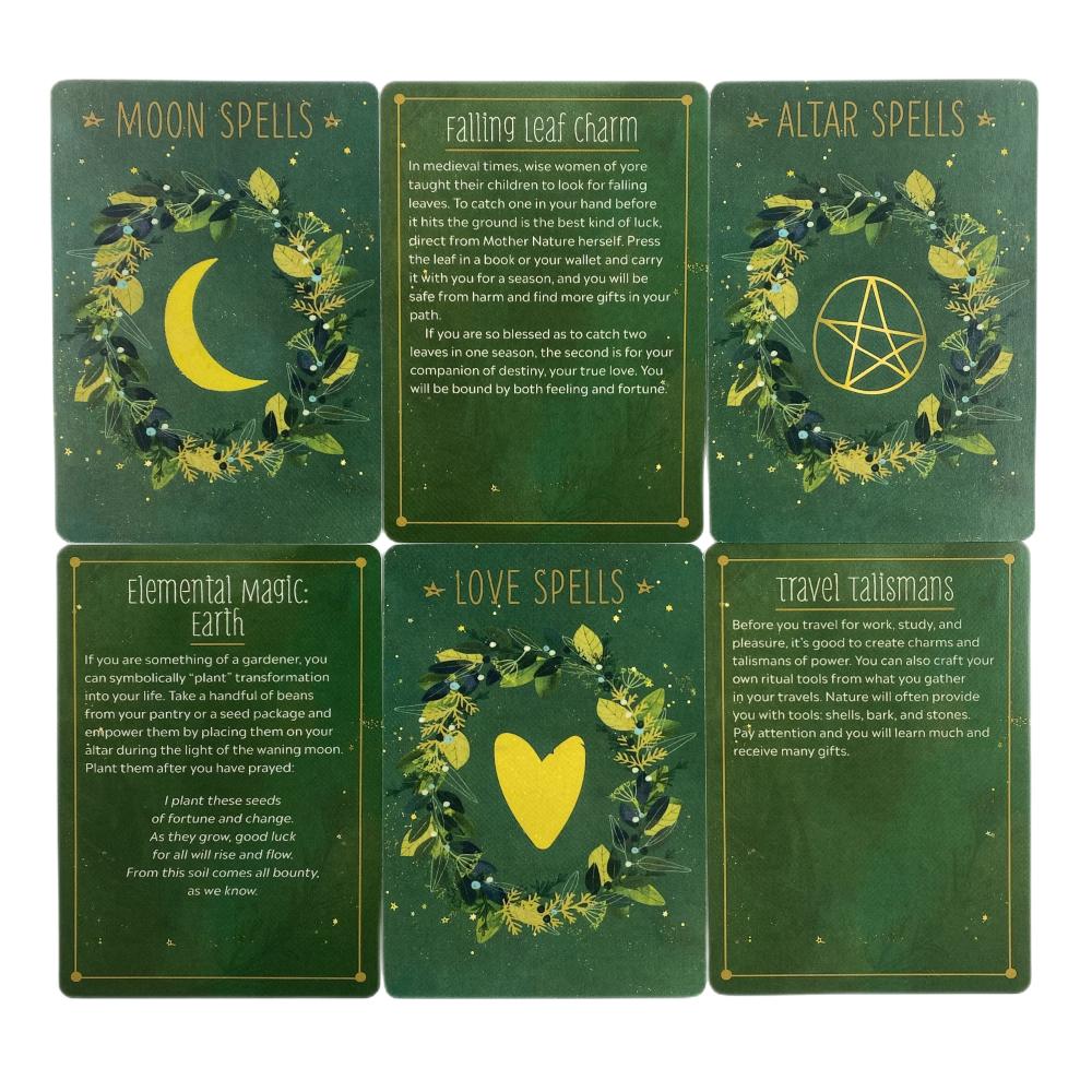 100 The Practical Witch's Spell Deck Cards Tarot Divination English Versions Edition Oracle Board Playing Table Games For Party