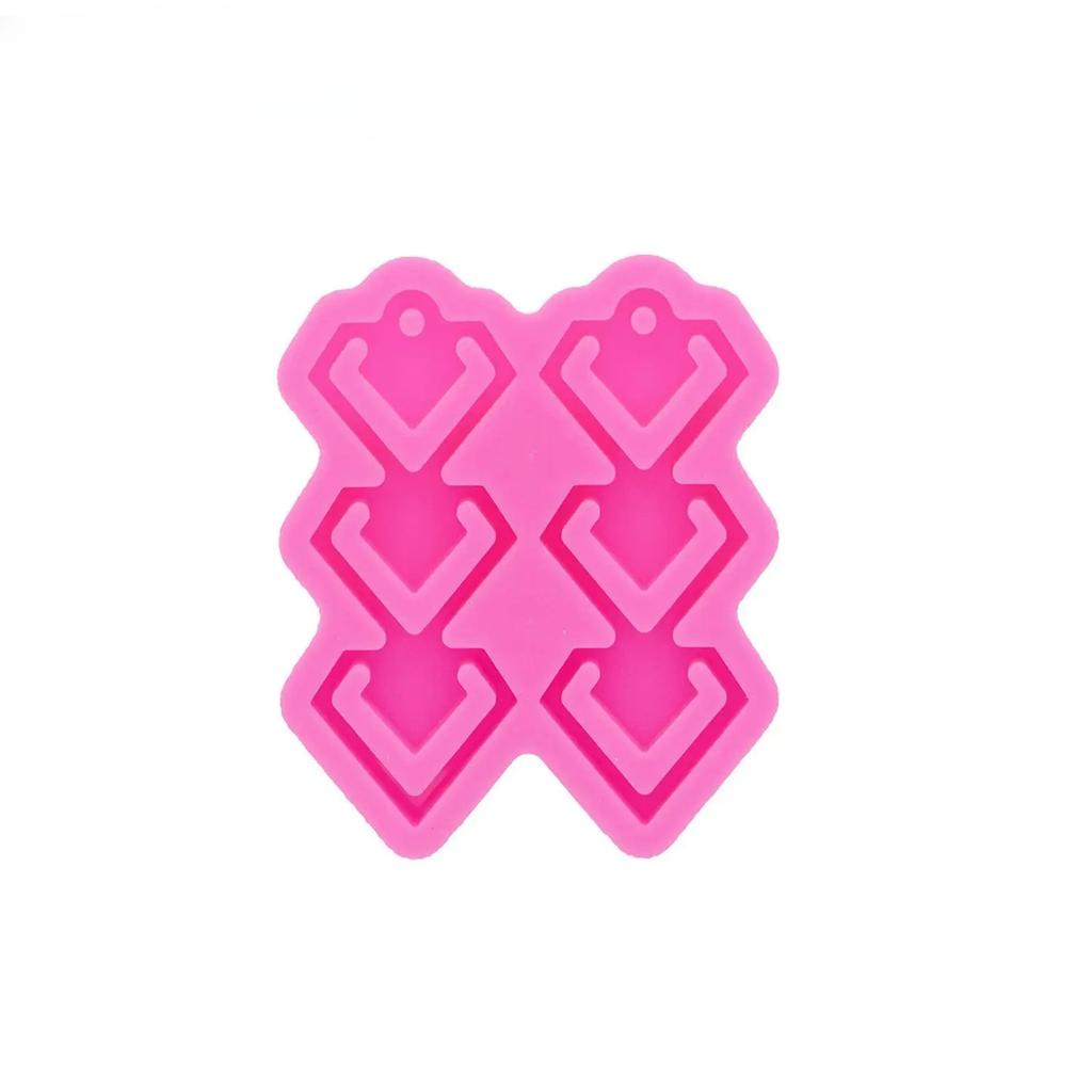 Glossy Horseshoe/Heart/Kunai Knife Earrings Silicone Molds Make Crafts with Epoxy DIY Handmade charms Resin art Mold