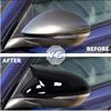 For Alfa Romeo Stelvio 2017 2018      Car Rearview Side Mirror Cover Wing Cap Exterior Door Shell Trim