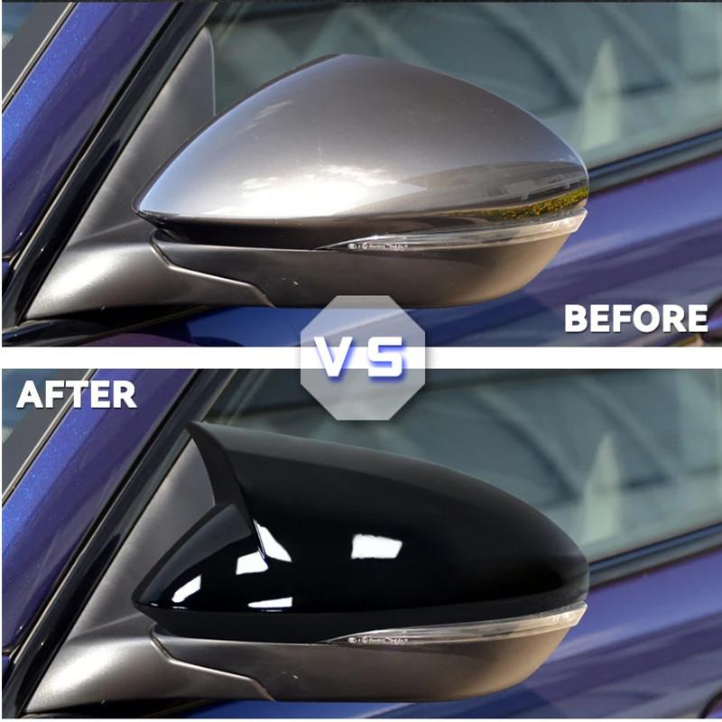 For Alfa Romeo Stelvio 2017 2018      Car Rearview Side Mirror Cover Wing Cap Exterior Door Shell Trim