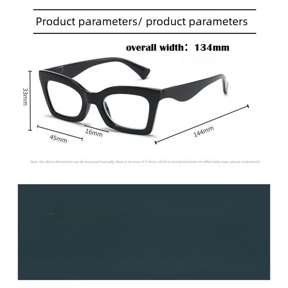 Large-Frame Anti-Blue Light Reading Glasses with Spring-Loaded Temples for Women Stylish and Comfortable Reading Glasses