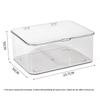 Acrylic Clear Storage Organizer Box - Clamshell Design for Home, Office Essentials with Multi-Purpose Stationery Organizers