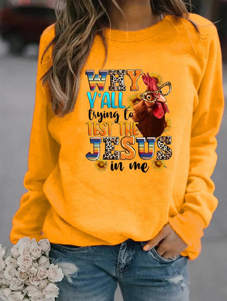 Fashionable and Comfortable This Winter with a Round Neck Sweatshirt for Women, Featuring Multiple Trendy Patterns