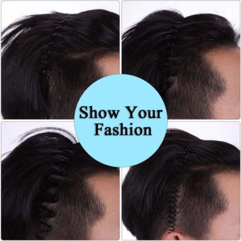 Hair Styling Tool Alice Style Black Head Hoop Sports Metal Hairband Wavy Headband Casual Headwear