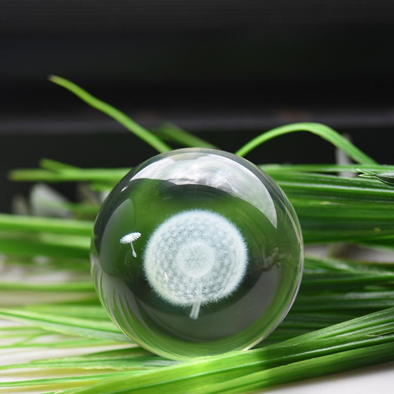 Four-Leaf Clover Glass Crystal Ball Ornament - Friendship Home Decor & Gift for Birthdays
