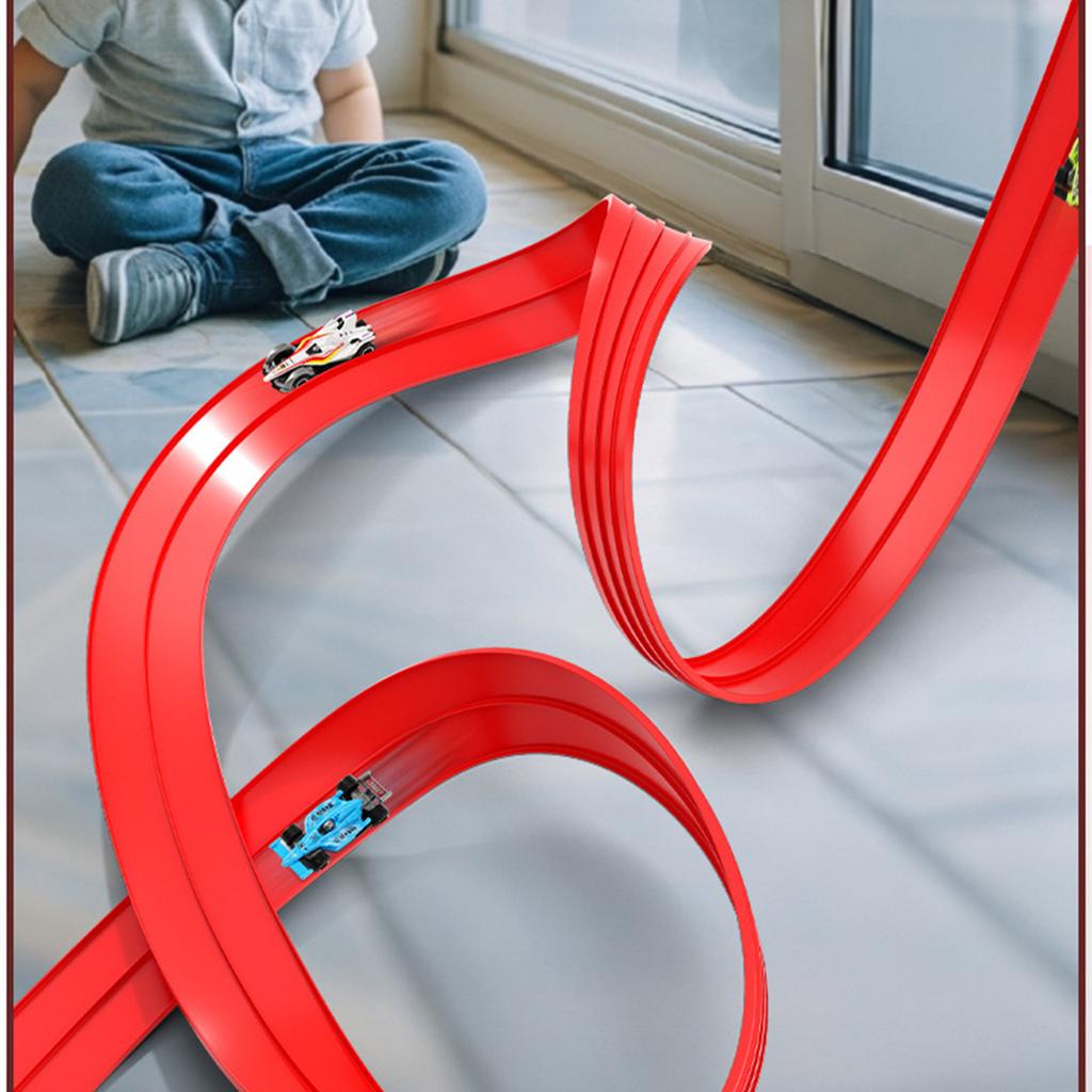 Assembly Gravity Powered Racing Track Car Toy With Customizable Track For Kids STEM Learning Craft Ability Improve