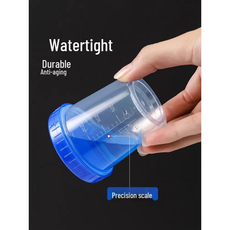 Pahar mic de măsurat din plastic cu scară mililitri: 10ml, 50ml, 100ml